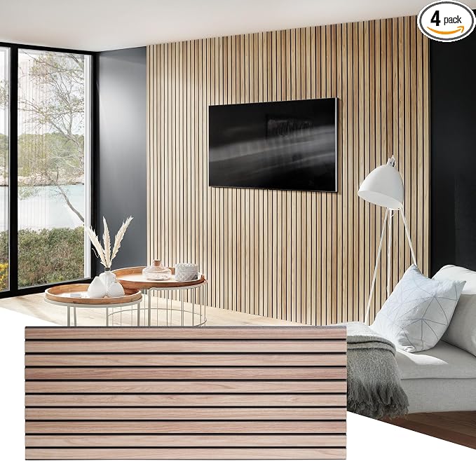 Wall!Supply Ultralight Linari Natural EPS Foam Faux Wood 3D Wall Panels - Home Decor Wallpaper Alterantive for Living Room, Bedroom, and Office - Easy Installation DIY Room Decor - 4 Pack 24.96 Sq Ft | Lightweight EPS Foam, Wallpaper Alternative, Easy ... by WallSupply