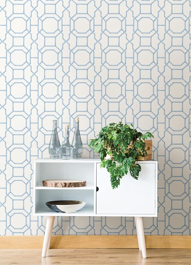 NuWallpaper Sapphire Sanya Peel and Stick Wallpaper, Removable Wallpaper, 20.5 in x 18 ft - Image 3