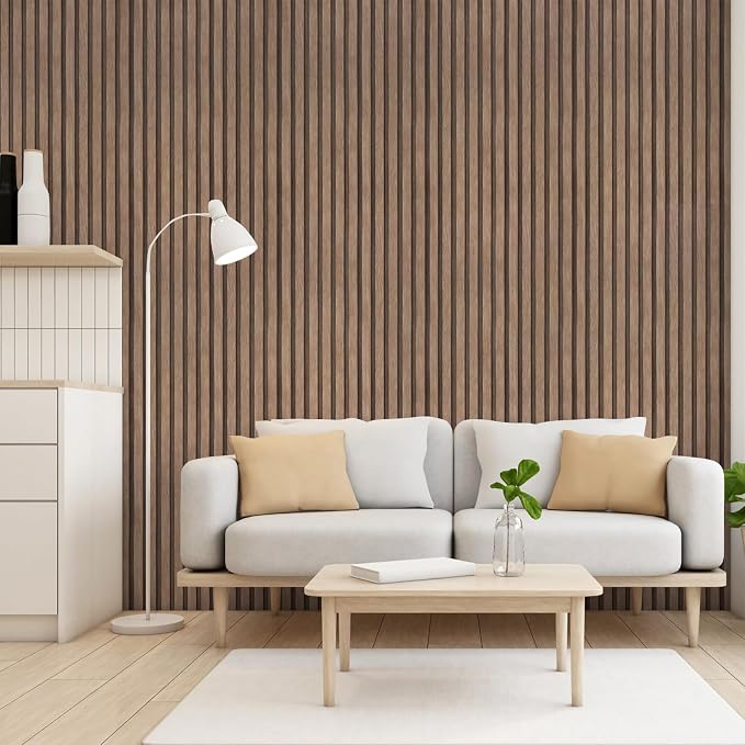 Yun-aeon Natural Wood - Light Tan Slats Peel and Stick Wallpaper for Wall | 17.3"x 160" Self-Adhesive Waterproof Vinyl Removable Wall Paper for Wall Decor Bedroom - Image 8