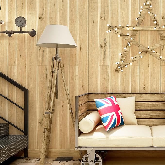 Yun-aeon Realistic Wood Peel and Stick Wallpaper 17.7"x300" Contact Paper Wood Grain Self-Adhesive Film Waterproof & Removable Wallpaper Decorative Vinyl for Kitchen Countertops Cabinets - Image 3