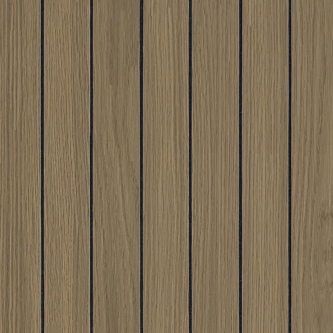 CHIHUT Wood Slat Wall Panel Peel and Stick Light Brown kitchen Island Celling Wallpaper Decorative 3D Thicken Foam Soundproof Wood Paneling Roll for Interior Wall Décor TV Background Farmhouse 12"x79" - Image 7