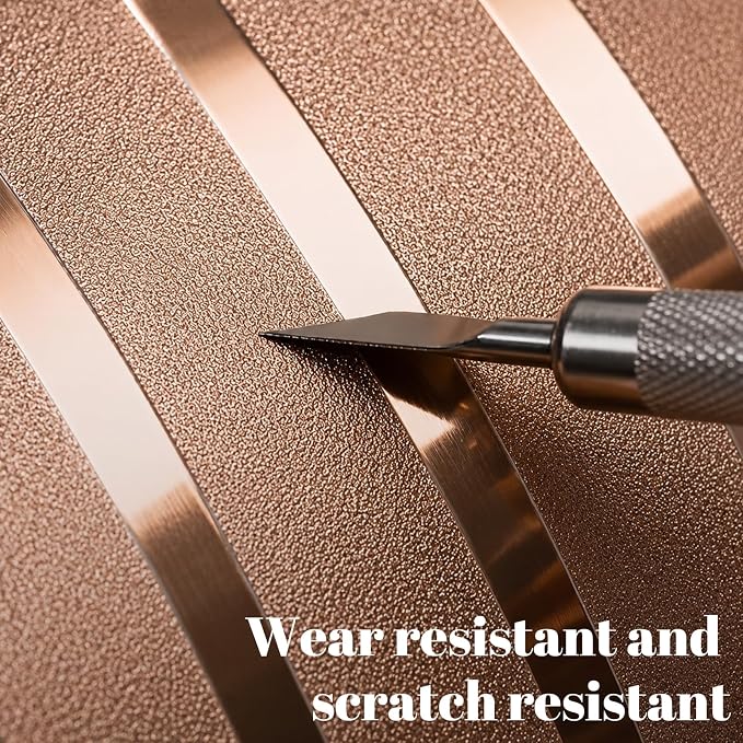 2mm Thick Peel and Stick Wallpaper Glossy Striped Texture Wall Panels | 23.62" x 110.24" Self Adhesive Contact Paper Waterproof Renter Friendly Removable Vinyl for Kitchen Office TV Accent Wall - Image 8