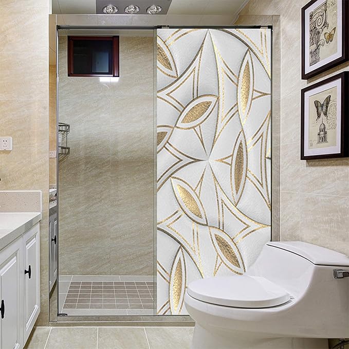 Door Stickers Peel Stick Murals -Wall Covers Decorative Decal Geometric | 30.3"W x 78.7"H, 3D Geometric Wallpaper，Waterproof Removable Opaque Vinyl Self Adhesive Fake Door Decor for Home Office - Image 6