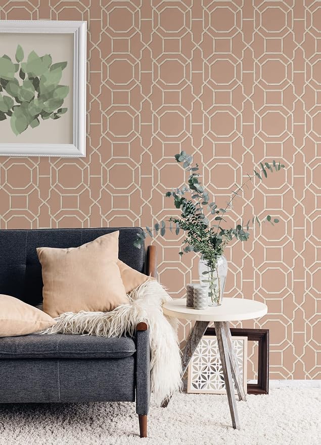 NuWallpaper Salmon Sanya Peel and Stick Wallpaper, NUS4311 - Image 3