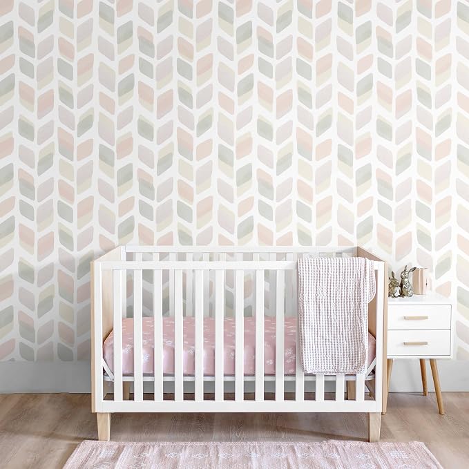 17.3in X32.8ft Boho Peel and Stick Wallpaper Pink Checkered Contact Paper Neutral Geometric Wall Paper Modern Self Adhesive Removable Wallpaper for Bathroom Kitchen Cabinet Waterproof Vinyl Roll - Image 5
