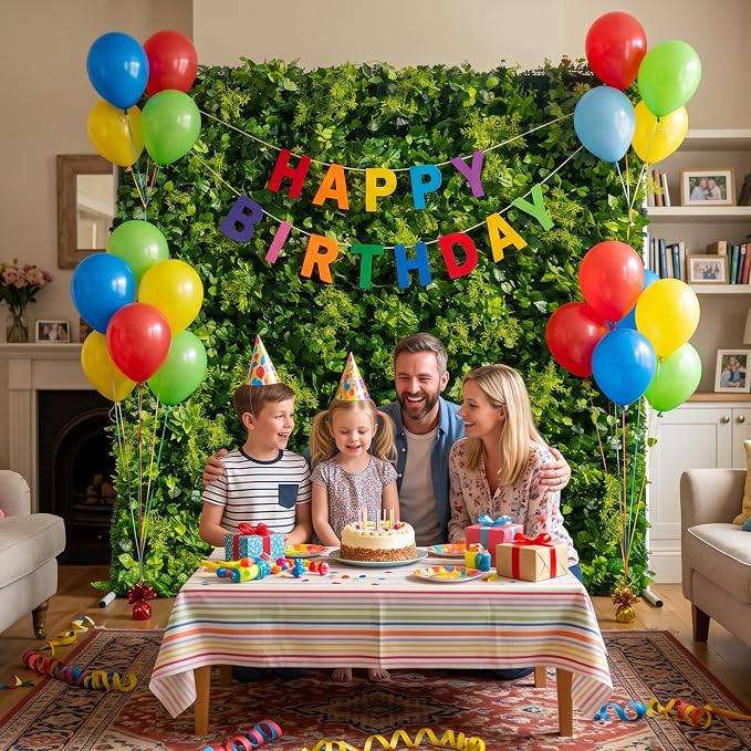 Artificial Green Flower Wall Panels, 3D Silk Floral Wall Backdrop | Quick Assembly/Storage Roll Up, Both Eco＆Pet Friendly Decor for Wedding,Baby Shower,Party and Home Decor,4ft*8ft - Image 3
