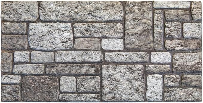 Dundee Deco 3D Wall Panels Faux Brick - Cladding, Grey Stone Look Wall Paneling, Styrofoam Facing for Living Room, Kitchen, Bathroom, Balcony, Bedroom, Set of 10, Covers 53 sq ft - Image 5