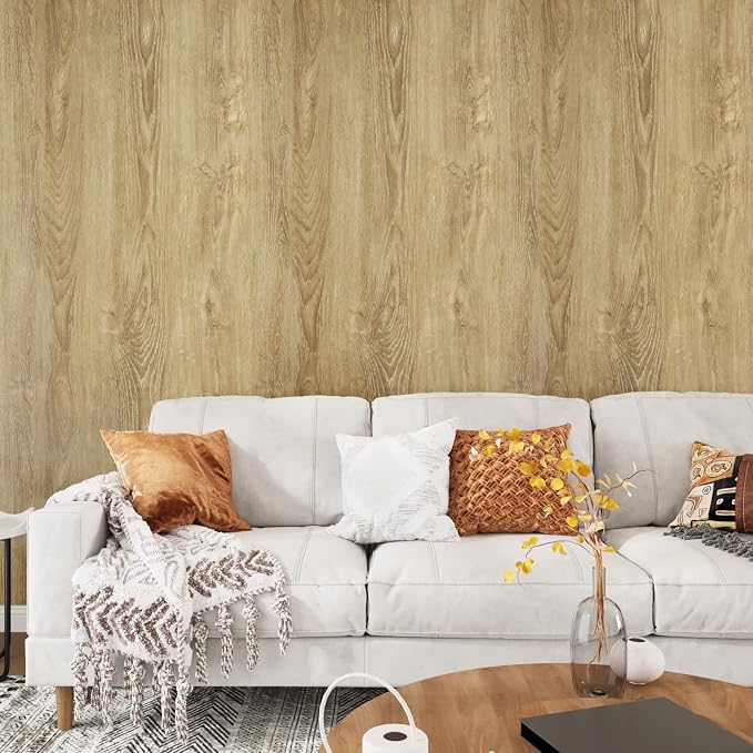 WESTICK Brown Wood Grain Contact Paper for Countertops Waterproof Wooden Peel and Stick Wallpaper Faux Wood Contact Paper Removable Wood Vinyl Countertop Wrap for Kitchen Table Cabinets Desk 78"x15.8" - Image 6