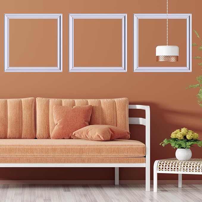 3 Set Panels Peel and Stick Premade Wainscoting Accent Wall Panels for Interior Wall Decor Easy DIY Build and Picture Frame Door Decor (11 x 11 in) - Image 5