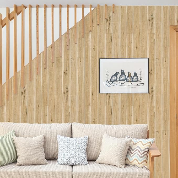 Yun-aeon Realistic Wood Peel and Stick Wallpaper 17.7"x1200" Contact Paper Wood Grain Self-Adhesive Film Waterproof & Removable Wallpaper Decorative Vinyl for Kitchen Countertops Cabinets - Image 6