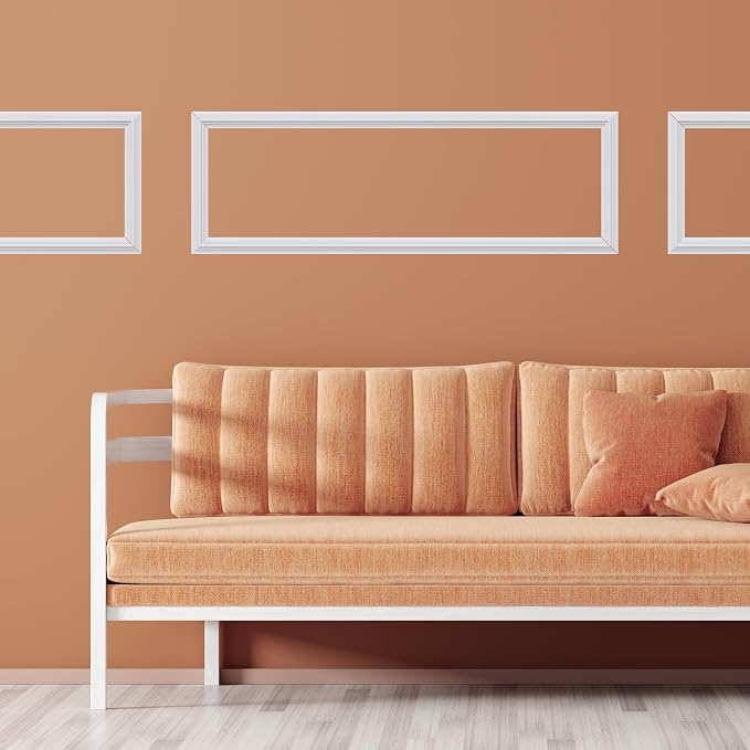 3 Set Panels Peel and Stick Premade Wainscoting Accent Wall Panels for Interior Wall Decor Easy DIY Build and Picture Frame Door Decor (8 x 24 in) - Image 6