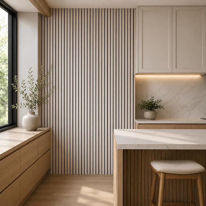 3D Wall Panels, Self-Adhesive Wood Grain, 19.7" x 118.1" | Self-adhesive wood panels for wall peel and stick use, with cut-to-fit edges for bedrooms, kitchens, and entryways - Image 3