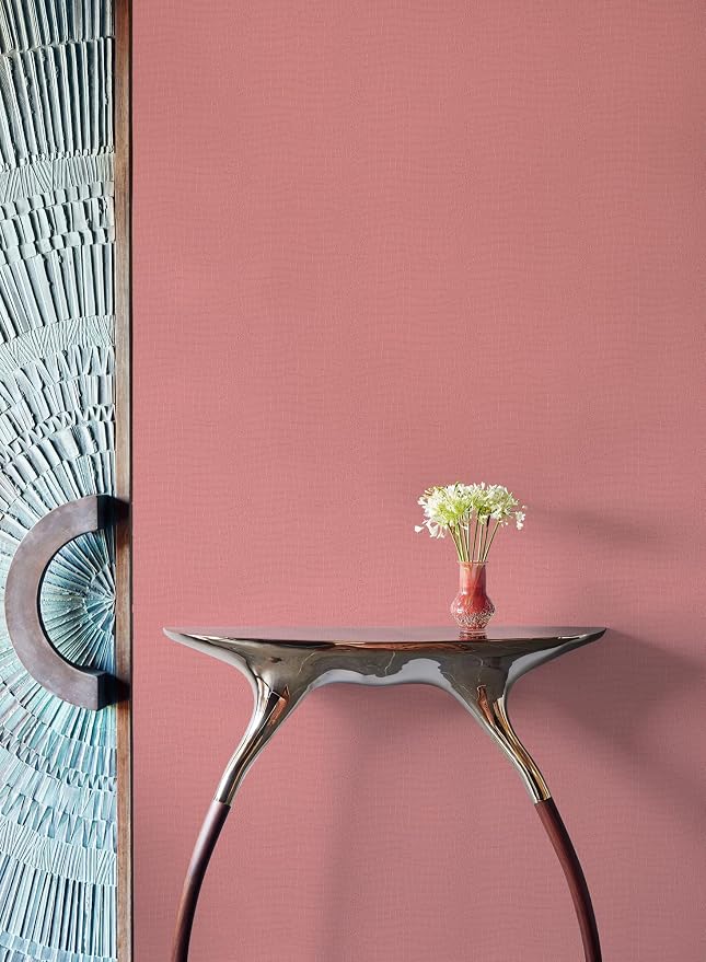 Zeeko Pink Coffee Crocodile Peel and Stick Wallpaper 17.3" x 118" | Textured Embossed Contact Paper Removable Waterproof Self Adheisve Wall Paper for Cabinet Bedroom Bathroom - Image 6
