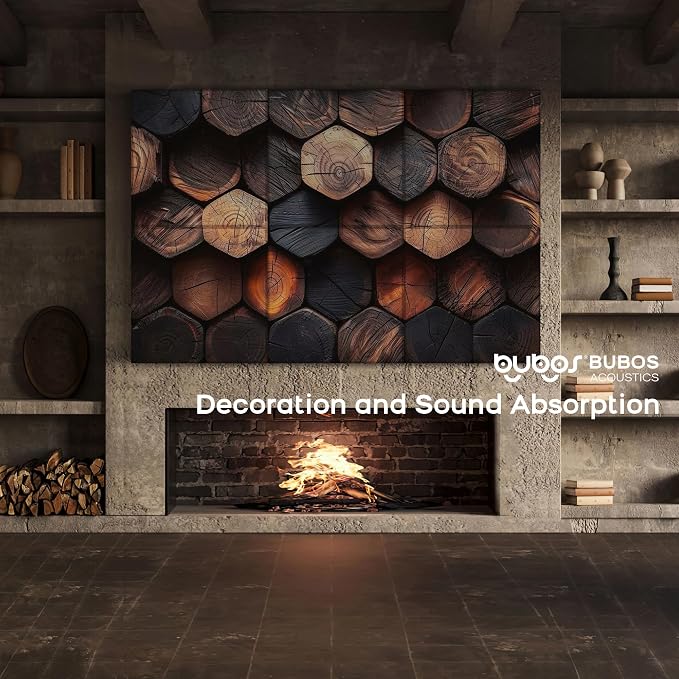 BUBOS 6 Pack Art Acoustic Wall Panels,70.8”x47.2”Self Adhesive for Home Decor | Peel and Stick, for Home Office, Studio & Wall Decor Sound Treatment, Wall Panels for Noise Reduction & Stylish Room - Image 9