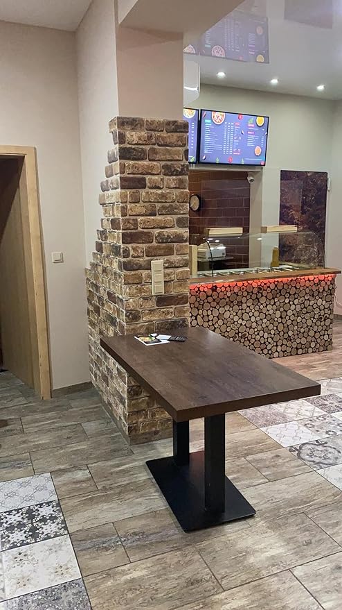 Dundee Deco 3D Wall Panels Faux Brick - Cladding Light Brown Stone Look Wall Paneling, Styrofoam, Sample, Size 10 x 10 in. - Image 6