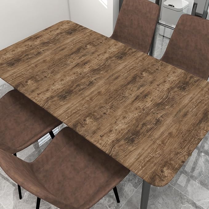 Wood Grain Contact Paper 17.3"x200" Grayish Brown Wood Look Peel and Stick Wallpaper Vintage Removable Self Adhesive Vinyl Faux Woods Wallpaper for Cabinets Countertops Covering - Image 7