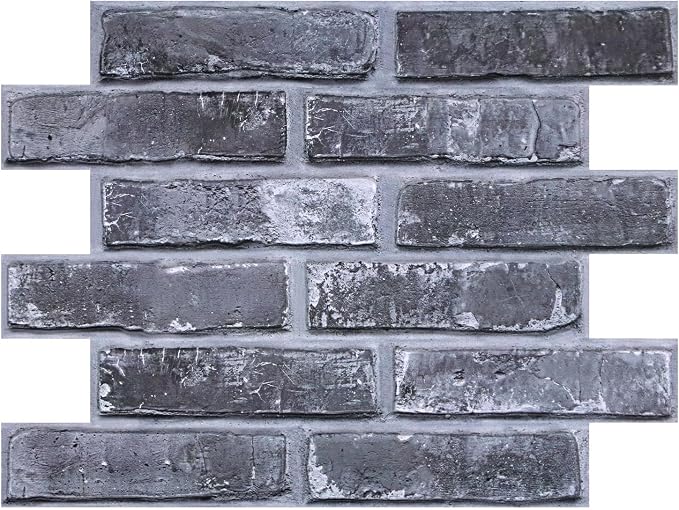 3D Faux Brick Wall Panels Peel and Stick, Designed for Quick DIY | Gray, 10 Pcs 15.7" x 11.8", Brick-Look, Ultra-Light PVC Fake Brick Wall Covering Tiles for Wall Renovation, Cover 12.9 sq ft - Image 9