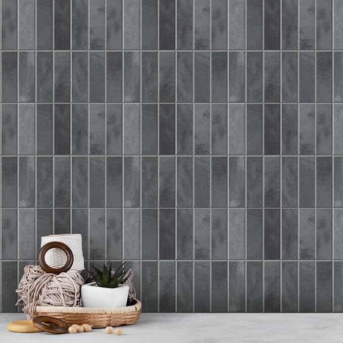 Select 5 Pack Peel and Stick Backsplash Square Tiles, 12x12 in, Gray | Extra Thick 3D Wall Panels, Heat & Water Resistant, Easy DIY Kitchen, Bathroom, Laundry, Fireplace & Rental Home Wall Décor - Image 5
