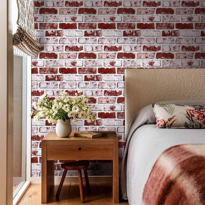 3D Faux Brick Wall Panels Peel and Stick, Designed for Quick DIY | 10 Pcs 11.8" x 11.8", Small Brick-Look, Ultra-Light PVC Fake Brick Wall Covering for Wall Renovation, Cover 9.7 sq ft - Image 7