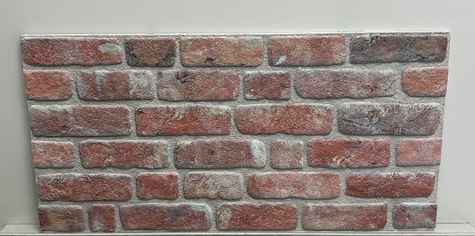 Dundee Deco 3D Wall Panels Faux Brick - Cladding, Red Brown Stone Look Wall Paneling, Styrofoam Facing for Living Room, Kitchen, Bathroom, Balcony, Bedroom, Set of 10, Covers 53 sq ft - Image 6