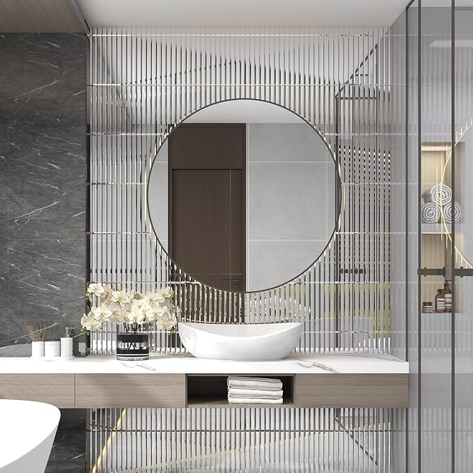 Lovdeco Peel and Stick Mirror Strip Tile, 1.2 x 12 Inches Mirror Tiles for Kitchen Backsplash and Bathroom Wall (5 Pieces, 5 SQ.FT.) - Image 2