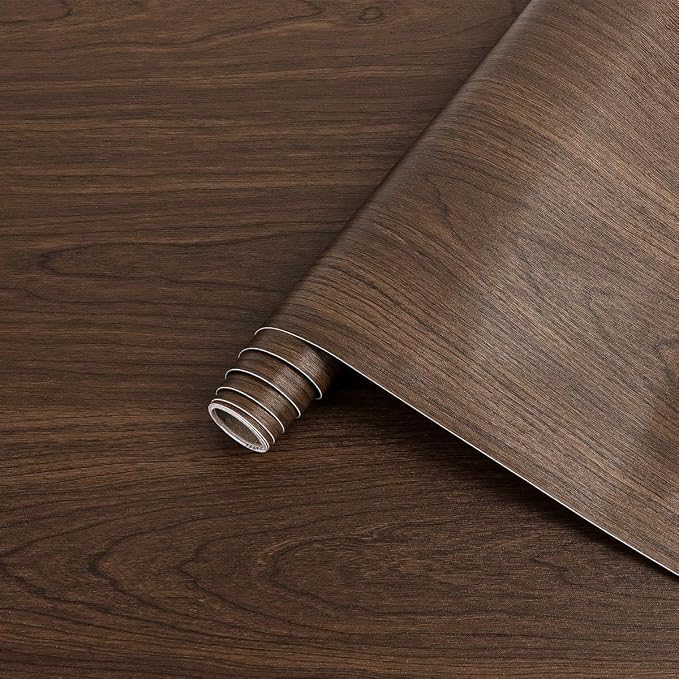 Arthome Cherry Wood Contact Paper Peel and Stick Wallpaper 16.5" x120" | Covers 13.7 sq ft.,Decorative Vinyl Film for Countertop,Cabinets,Shelf,Drawer Liner,Easy to Clean Removable Wall Covering by ArthomeWALLDECOR