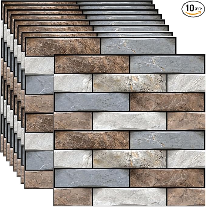 3D Wall Panels Peel and Stick,Faux Brick Wall Panel,10PCS 30x30cm Foam PVC Self Adhesive Wallpaper Application Such as Games Rooms, Offices, Hotels, Living Rooms, bedrooms and Kitchens. by Stunningwallpanels