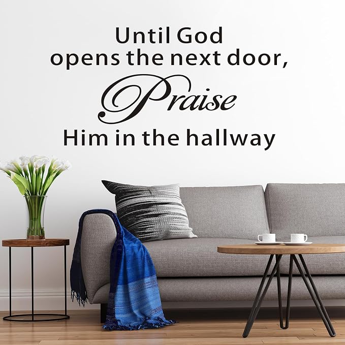 VODOE Scripture Wall Stickers for Bedroom: Apply in Under 30 Min | Solve Apply Anxiety Issue - Quotes Wall Decals for Living Room Church - Ideal for Instant Home Walls Makeover X-Large - Image 6