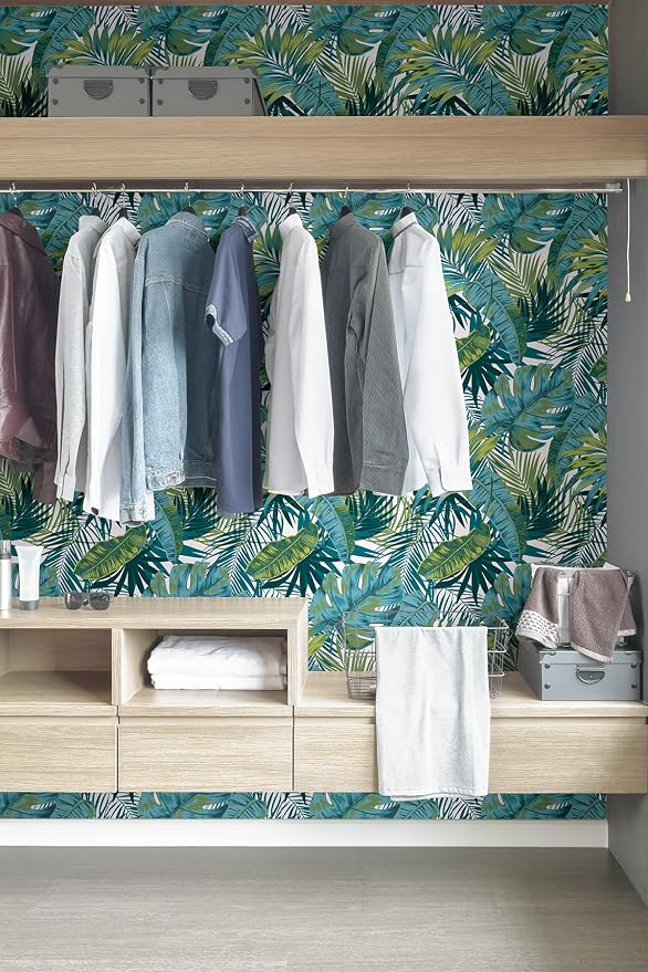 My Style Bangalow Tropical Palm Peel and Stick Wallpaper (Pack of 4) - Image 4