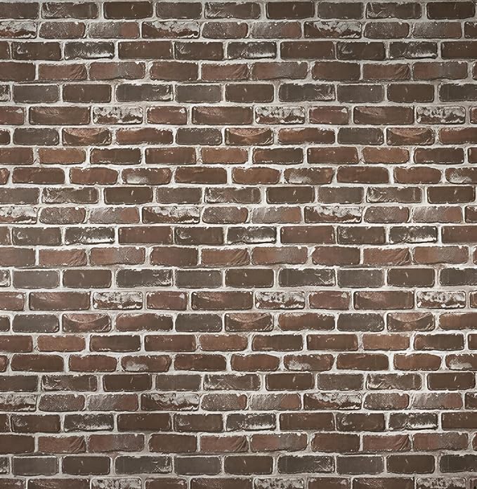 Timeet 3D Vintage Brown Brick Wallpaper 17.7"×472" Brick Peel and Stick Wallpaper Brick Wallpaper Brick Self Adhesive FilmFaux Textured Wallpaper Stone Look Wall Paper Home Decor Vinyl by Timeet