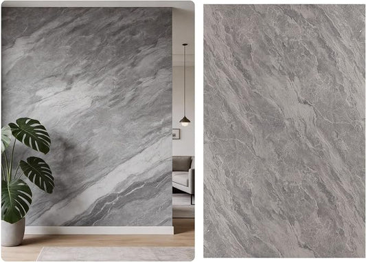 3D Wall Panels - 4PCS 47.2"x23.6" Faux Stone Wall Covering - MCM Modified Clay Material for Home Art, Accent Brick, Modern Exterior/Interior Decoration, Covering 31 sq.ft TV#2 by NAMAII
