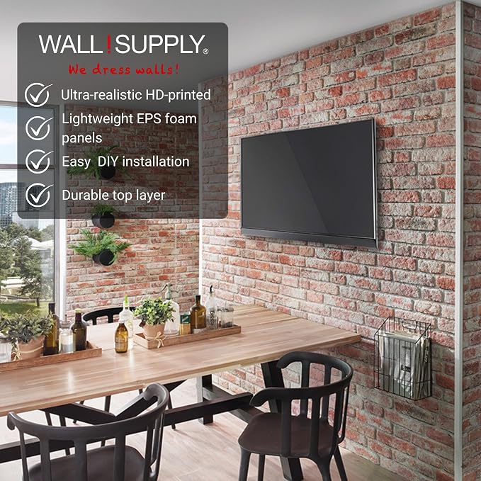 Wall!Supply 3D Wall Panels Sample Box, Multiple Styles | Lightweight EPS Foam, Wallpaper Alternative, Easy DIY Installation, for Living Room, Bedroom, Office - Image 2