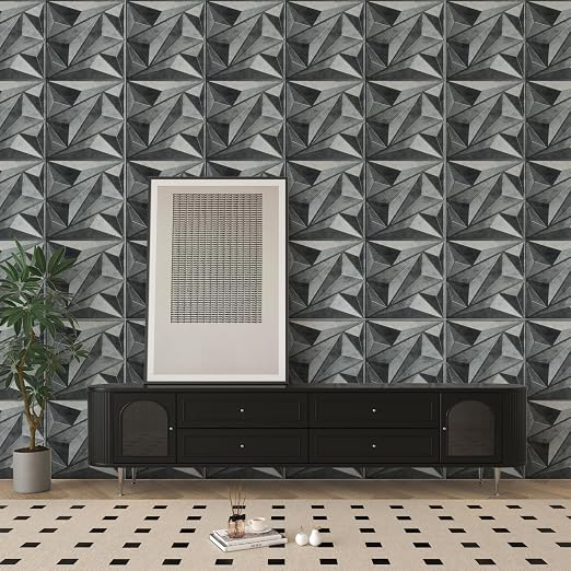 Art3dwallpanels 33 Pack 3D Wall Panel Diamond for Interior Wall Décor, PVC Textured Wall Panels, 12''x12'' Cover 32.Sq.Ft. Patina Bronze | PVC Accent Wall Panels for Interior Wall Decor, Living Room Lobby Bedroom Hotel Office - Image 4