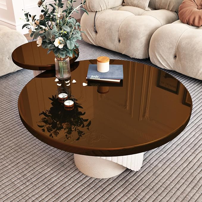 Wallercity Tawny Mirror Stickers for Wall Decor Peel and Stick Mirrors Contact Paper for Crafts Self Adhesive Flexible Mirror Sheets Wallpaper for Countertops Dresser Mirrors Wall Decor 15.8''x236'' - Image 2