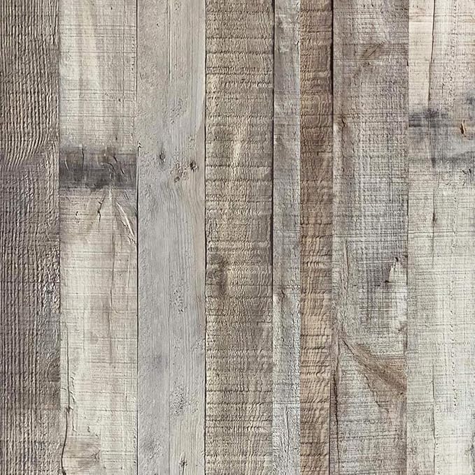 Vintage Wood Wallpaper 17.3"× 200" Wood Peel and Stick Walpaper Contact Paper Self Adhesive Vinyl Shelf Home Wood Panel Wall Paper Covering Film by Qianglive