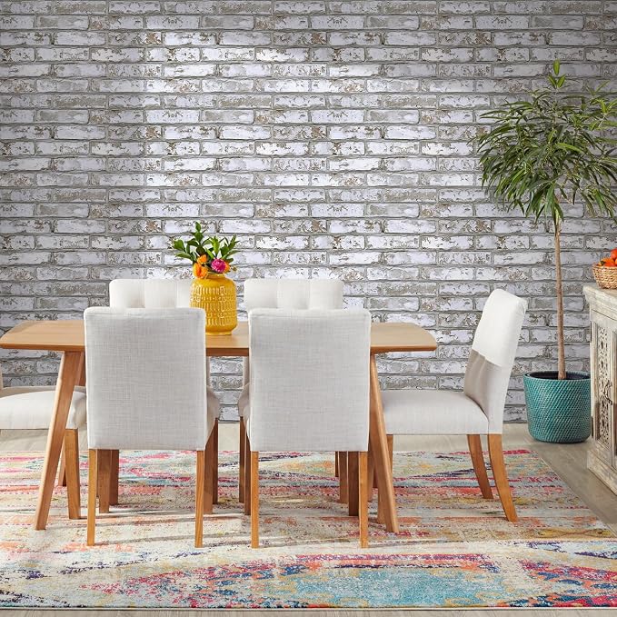 COMSTICKC 3D Peel and Stick Faux Brick Wall Panels for Quick DIY Wall Decor | 12 Pcs 22.8" x 11.8", Not Real Brick, Ultra-Light PVC 3D Fake Brick Wallpaper Decorative Tiles Covering, Cover 22.48 sq ft - Image 6