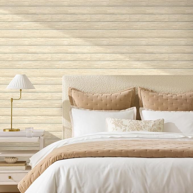 Commomy 3D Faux Wood Peel and Stick Wall Tiles 10 Pcs 11.8" x 11.8" | Ultralight Thin PVC Interior Wall Decor for Bedroom, Bathroom, Kitchen Backsplash,Living Room(9.7sq.ft) - Image 9