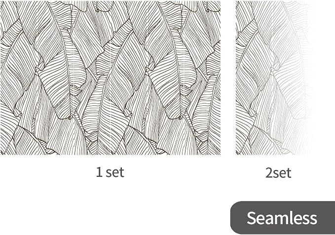 Banana Leaves Peel and Stick Wall Mural for Living Room | 137''x98'', Extra Wide Urban Funky Wallpaper, Removable Leather Textured & Water-Resistant, Salon Gallery Home Bar - Image 4