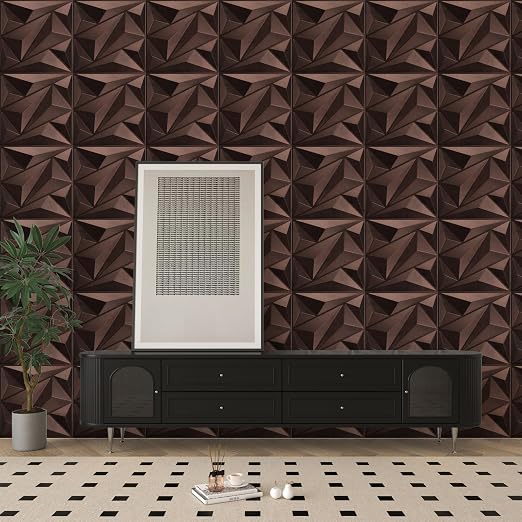 Art3dwallpanels Antique Copper 33 Pack 3D Wall Panels for Interior Decor, PVC Textured Wall Panels 12''x12'' Cover 32.Sq.Ft.Antique Copper | PVC Accent Wall Panels for Interior Wall Decor, Living Room Lobby Bedroom Hotel Office - Image 8