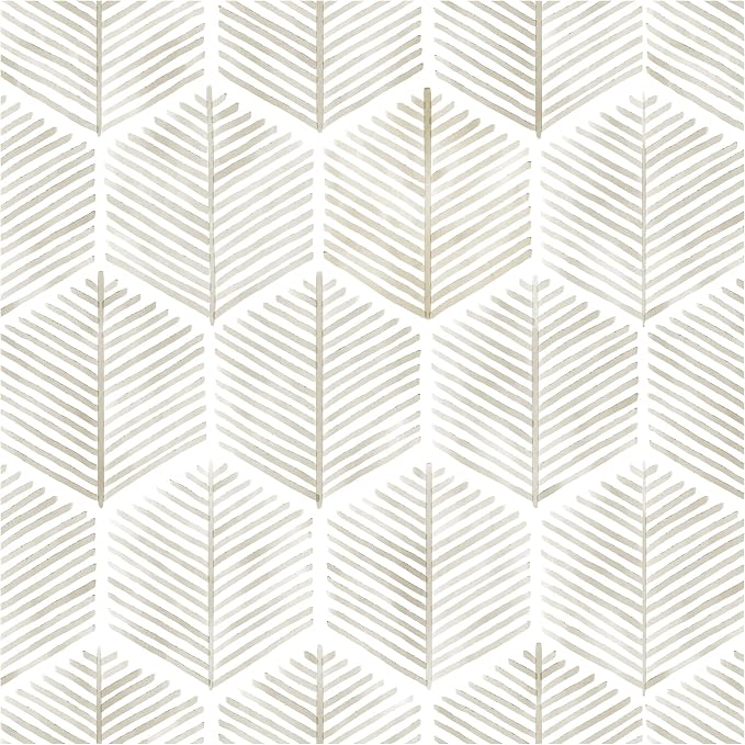 OSECAGE Geometric Peel and Stick Wallpaper Boho Contact Paper 17.3''×393'' | Modern Self Adhesive Wallpaper Removable White and Beige Wall Paper Decorative for Bedroom Bathroom Cabinets Decor Vinyl Roll by OSECAGE
