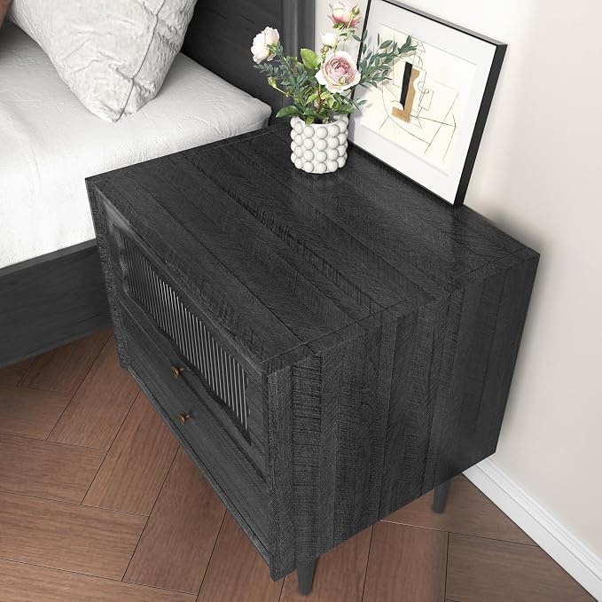 WESTICK Wood Contact Paper Peel and Stick Countertops Waterproof Black Wood Look Contact Paper for Cabinets Drawers Removable Table Dark Wooden Wallpaper Peel and Stick Vinyl Countertop 12" x 78" - Image 4