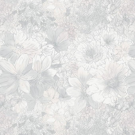 Heroad Floral Peel and Stick Wallpaper Vintage Grey/Pink Contact Paper 17.3''x393'' Removable Self-Adhesive Wall Paper for Cabinets Bedroom Bathroom Waterproof Renter Friendly Mural Decor Vinyl Roll by HeroadBrand
