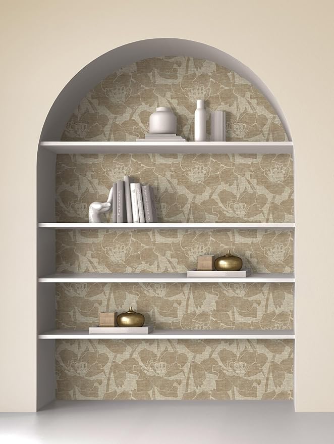 Peel and Stick Wallpaper Roll, Golden Girls Design | 17.5 x 216 in roll; Covers 26.25 sq ft; Vinyl peel & stick; No paste needed; Great for walls, shelves & cabinets. - Image 2