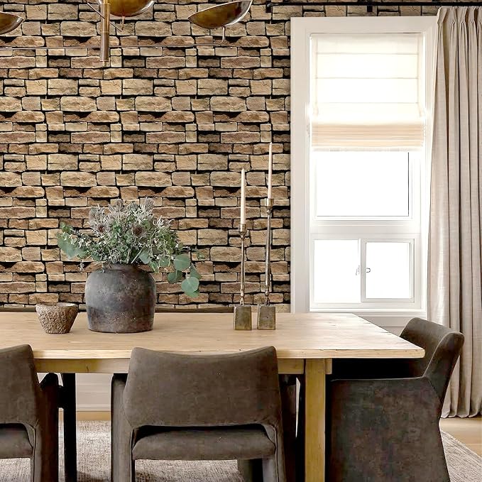 COMSTICKC 3D Peel and Stick Faux Stone Wall Panels for Quick DIY Wall Decor | 10 Pcs 11.8" x 11.8", Not Real Stone, Lightweight Thin PVC Decorative Tiles Wall Sticker Wallpaper, Cover 9.7 sq ft - Image 6