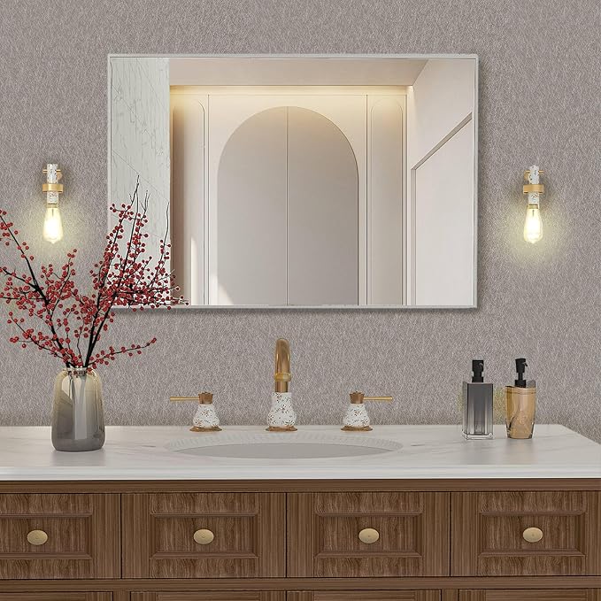 Taupe Peel and Stick Self Adhesive Wallpaper Countertop Contact Paper | Removable Self Adhesive Waterproof Bathroom Wallpaper 15.7" X 393.7" Kitchen Vinyl Wrap for Cabinet Wall Cover Paper - Image 6