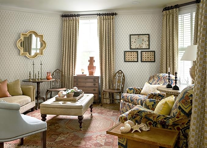 Heroad Peel and Stick Wallpaper Green Floral Contact Paper Farmhouse Rustic | Vintage Cottage Wall Paper,17.3''x78.7'',Waterproof Removable Self Adhesive Gingham Decor Vinyl for Bathroom,Bedroom,Kitchen - Image 8