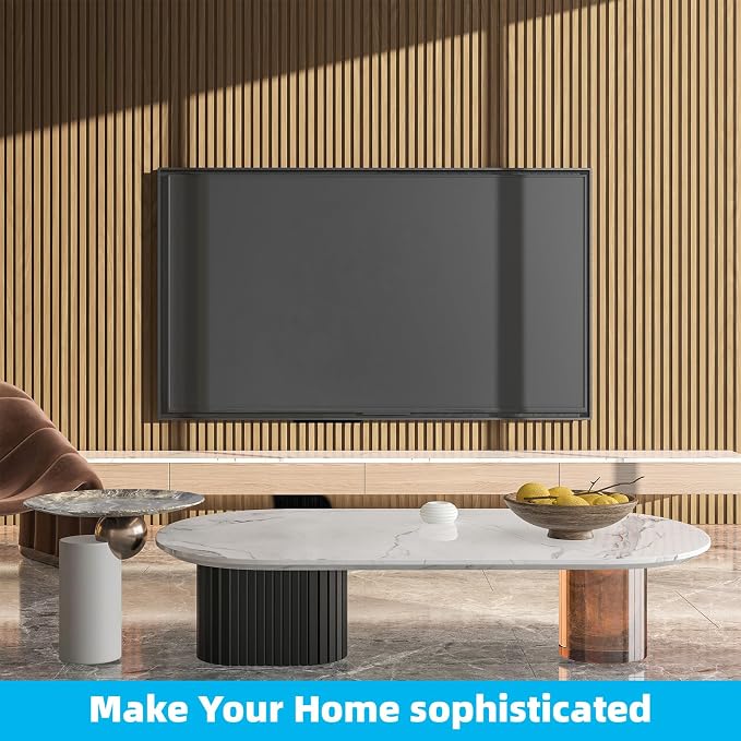 Art3d Wood Slat Wall Panels, Fluted MDF, 6-Pack, 94.6 x 7.4 in,Boxwood | 3D Textured Panels for Accent Walls, Ideal for Living rooms, Bedrooms, Offices, Entryways and Studios - Image 8