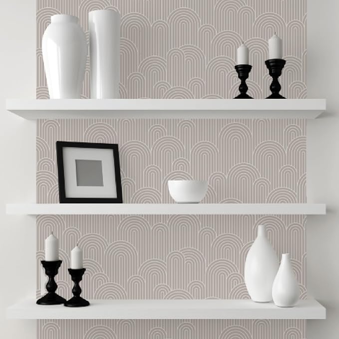 Peel and Stick Wallpaper Panels, Embrace Your Curves, 8-Pack | 16 x 24 in panel size; Covers up to 21.33 sq ft; Vinyl peel & stick; Great for walls, shelves & cabinets. - Image 4