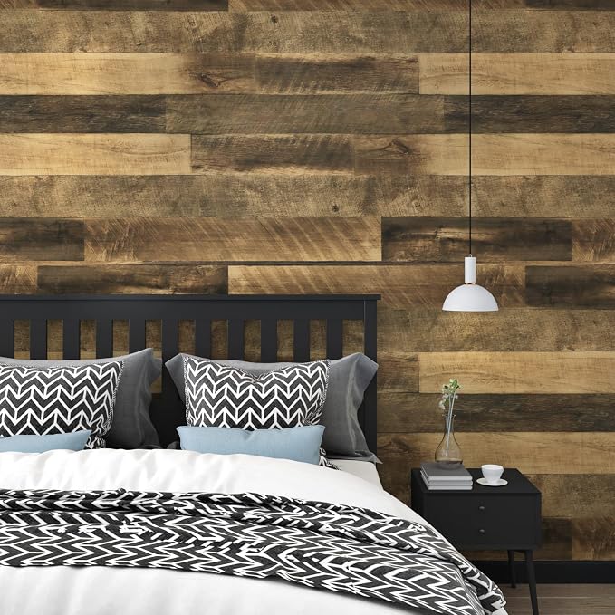 WESTICK Wood Contact Paper for Countertops Waterproof Wood Grain Wallpaper | Peel and Stick Rustic Wooden Contact Paper Self Adhesive Brown Wooden Vinyl Counter Top Wrap for Cabinets Kitchen 12" x 80" - Image 4
