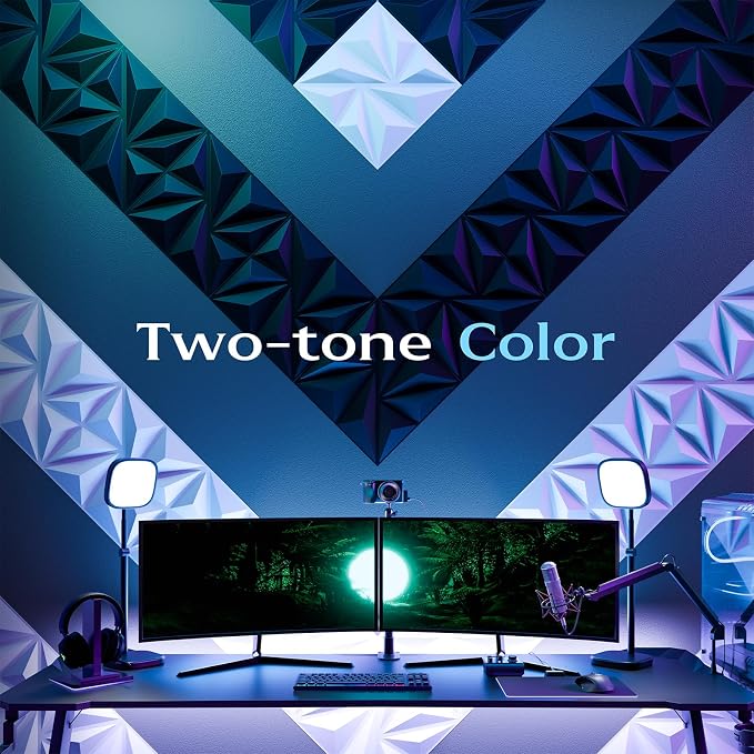 64-Pack Black 3D Wall Panels, 94" x 94" | Textured Geometric Design, PVC Material, For Living Room, Bedroom, Bathroom, Office, Easy Install & Paintable - Image 6